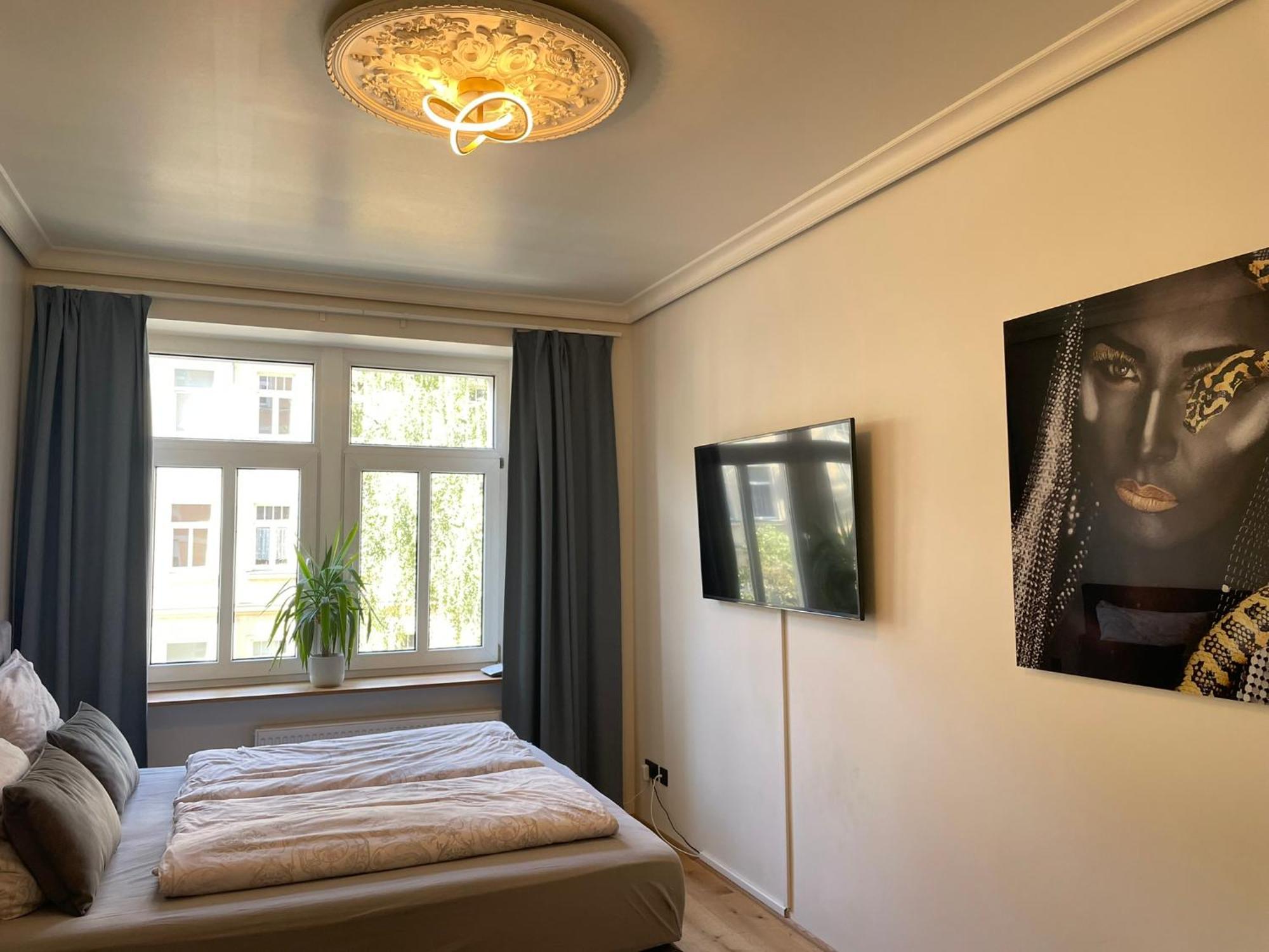 Soul-Apartment Balkon Privatparkplatz 2 Boxspringbetten 55Zoll Tv Wlan Λειψία Εξωτερικό φωτογραφία