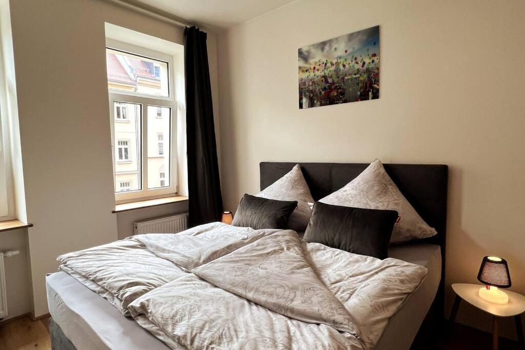 Soul-Apartment Balkon Privatparkplatz 2 Boxspringbetten 55Zoll Tv Wlan Λειψία Εξωτερικό φωτογραφία
