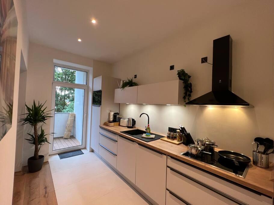 Soul-Apartment Balkon Privatparkplatz 2 Boxspringbetten 55Zoll Tv Wlan Λειψία Εξωτερικό φωτογραφία